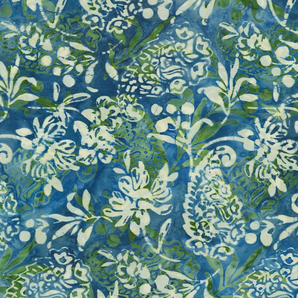 Robert Kaufman Fabrics SRK-23397-59 OCEAN From Artisan Batiks: Paisley Garden