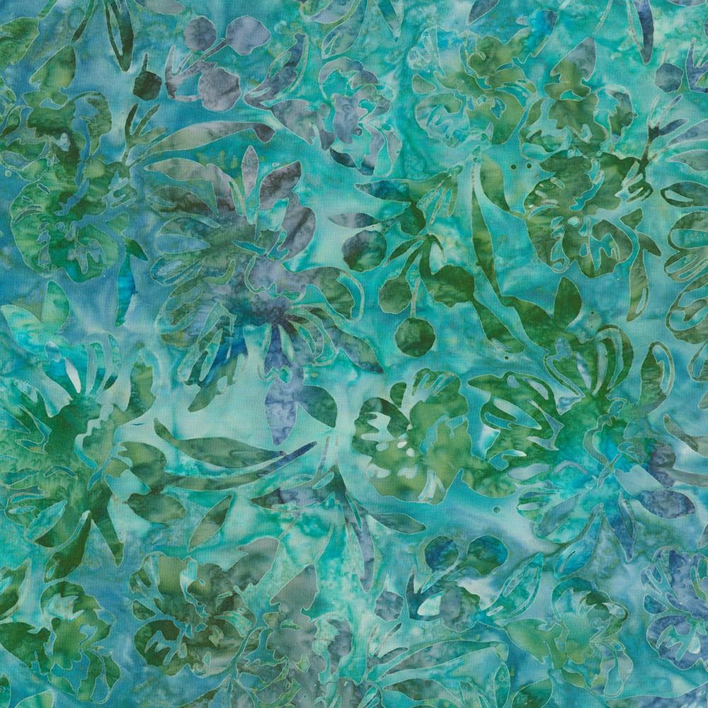 robert kaufman fabrics SRK-23398-70 AQUA from Artisan Batiks: Paisley Garden