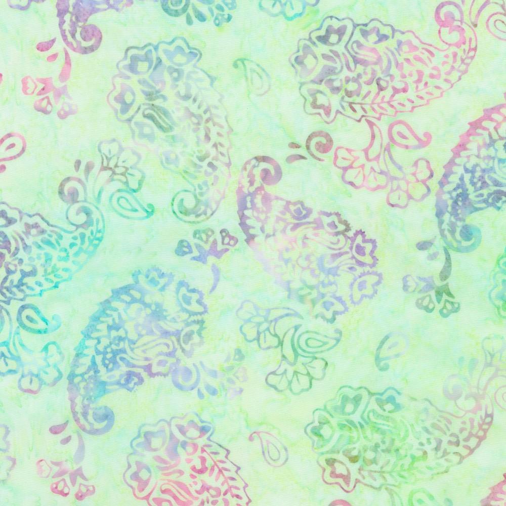 robert kaufman fabrics SRK-23399-241 SEAFOAM from Artisan Batiks: Paisley Garden