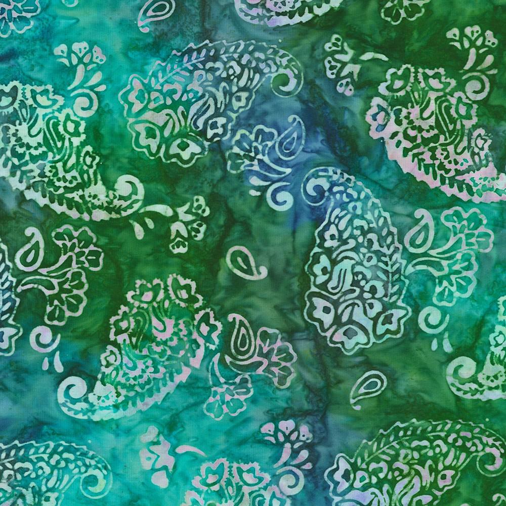Robert Kaufman Fabrics SRK-23399-56 POND From Artisan Batiks: Paisley Garden