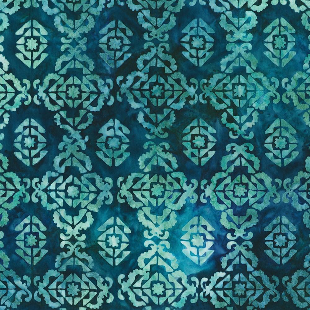 robert kaufman fabrics SRK-23400-81 TURQUOISE from Artisan Batiks: Paisley Garden