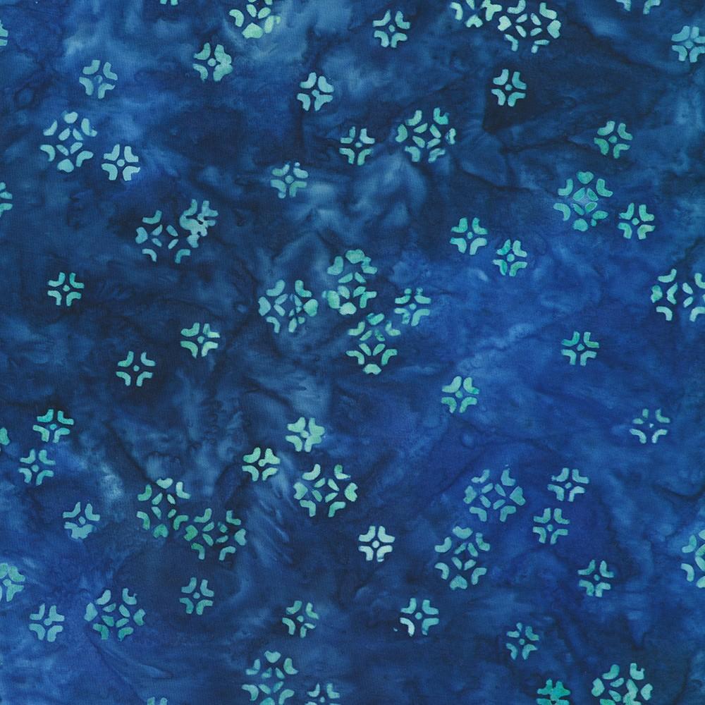 robert kaufman fabrics SRK-23401-9 NAVY from Artisan Batiks: Paisley Garden