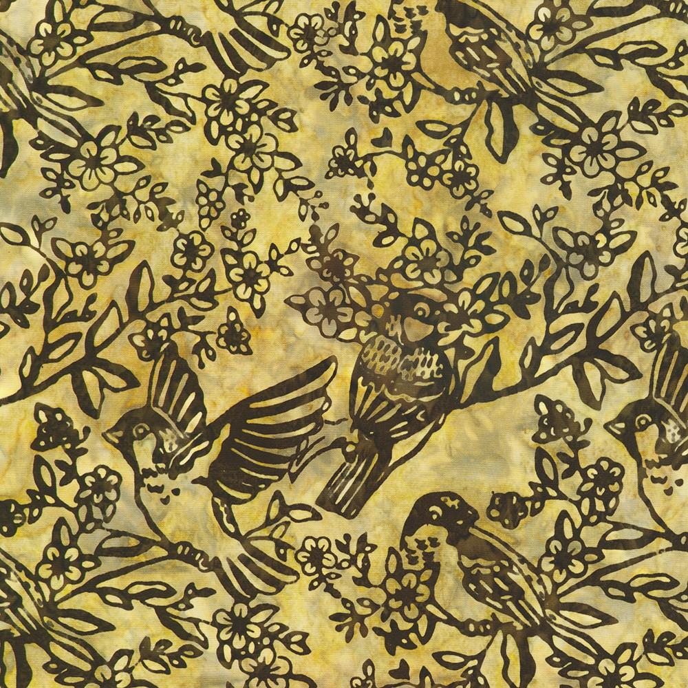 Robert Kaufman Fabrics SRK-23677-13 TAN From Artisan Batiks: Backyard Birds