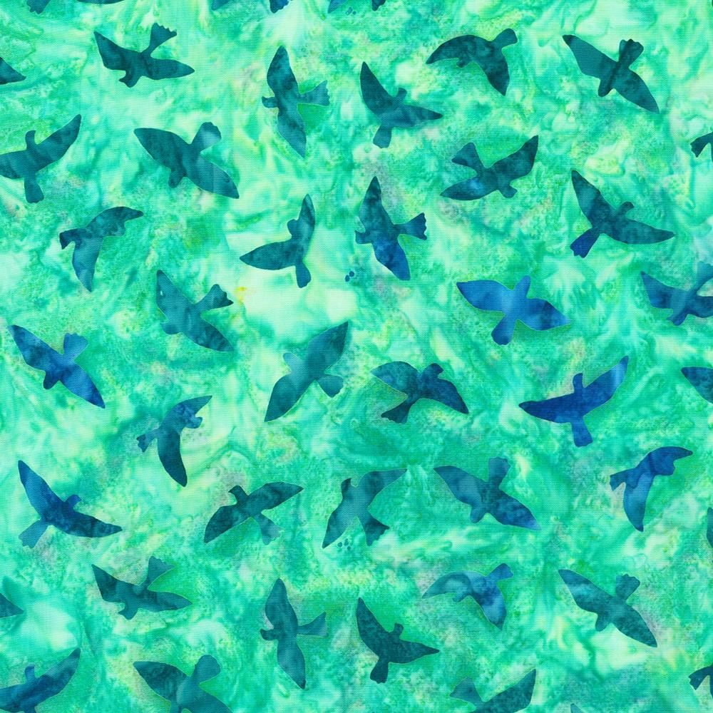 Robert Kaufman Fabrics SRK-23680-402 PARAKEET From Artisan Batiks: Backyard Birds