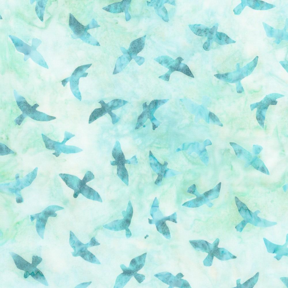 robert kaufman fabrics SRK-23680-63 SKY from Artisan Batiks: Backyard Birds