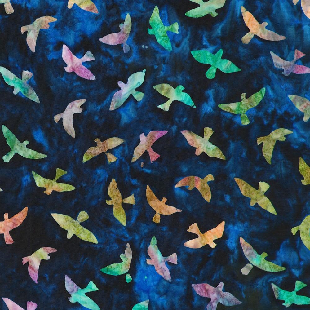 Robert Kaufman Fabrics SRK-23680-80 EVENING From Artisan Batiks: Backyard Birds