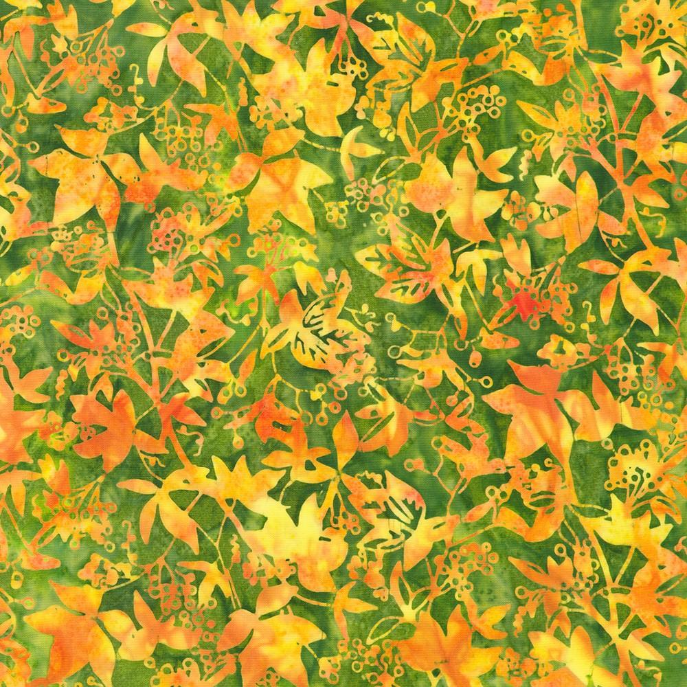 robert kaufman fabrics SRK-23939-43 LEAF from Artisan Batiks: Aspen