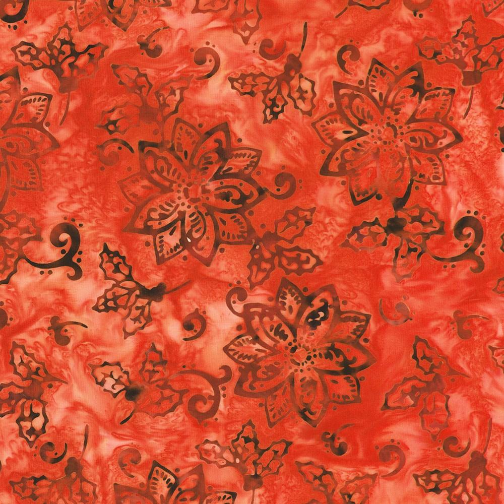 robert kaufman fabrics SRK-23950-3 RED from Artisan Batiks: Christmas Cheer
