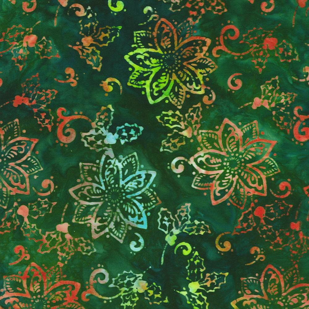 Robert Kaufman Fabrics SRK-23950-40 EMERALD From Artisan Batiks: Christmas Cheer