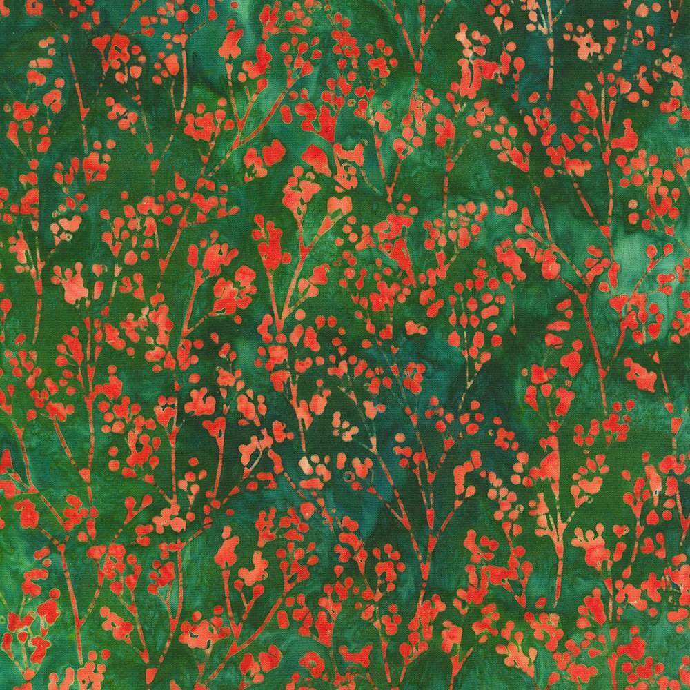 robert kaufman fabrics SRK-23953-345 CYPRESS from Artisan Batiks: Christmas Cheer
