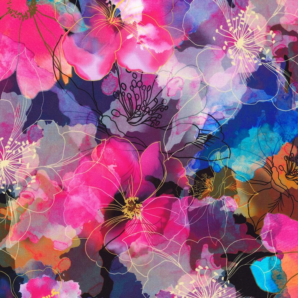 robert kaufman fabrics SRKD-22687-26 PETUNIA from Artful Blooms