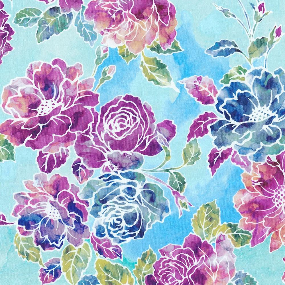 robert kaufman fabrics SRKD-23076-63 SKY from Bella Blossoms