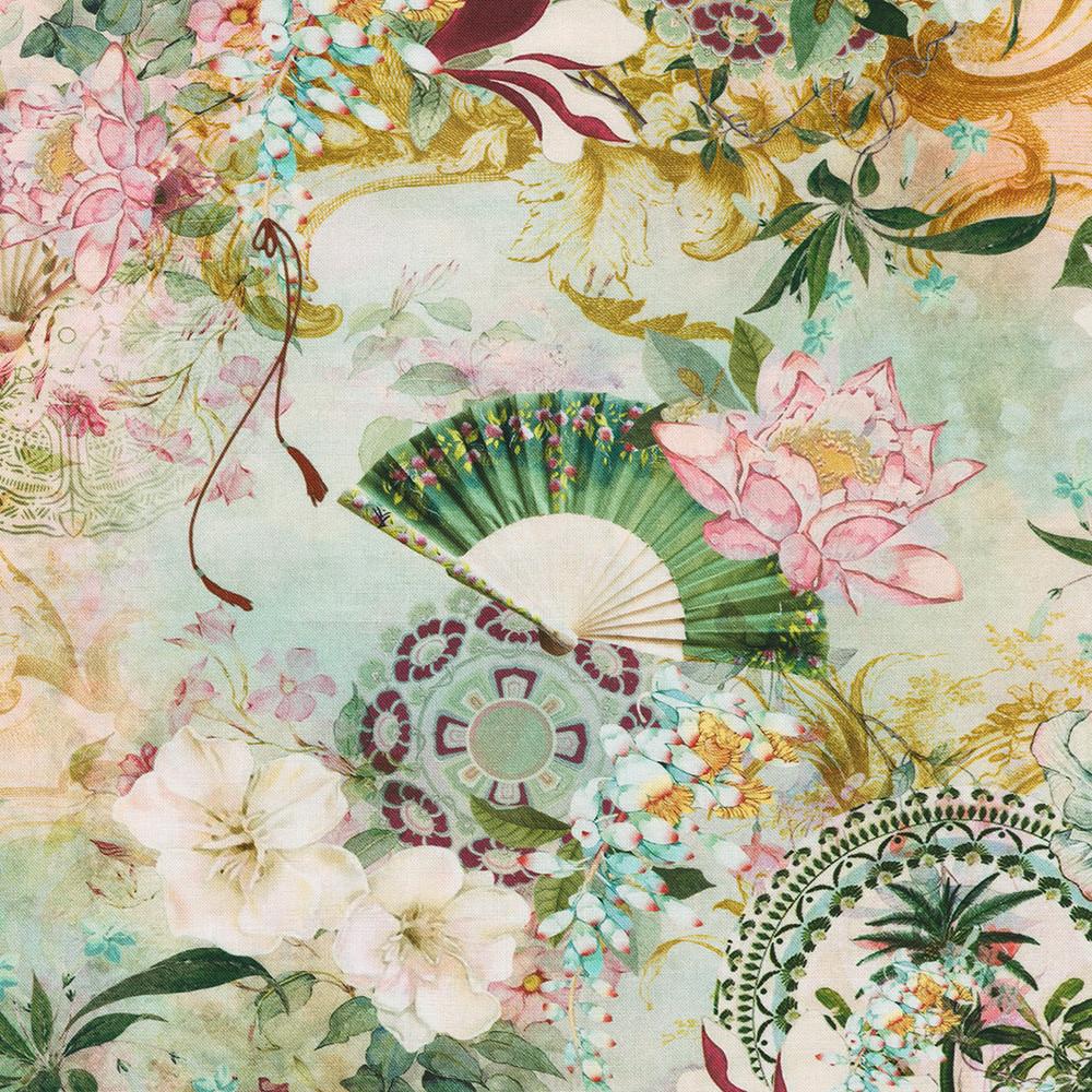 robert kaufman fabrics SRKD-23267-238 GARDEN from Serene Dream