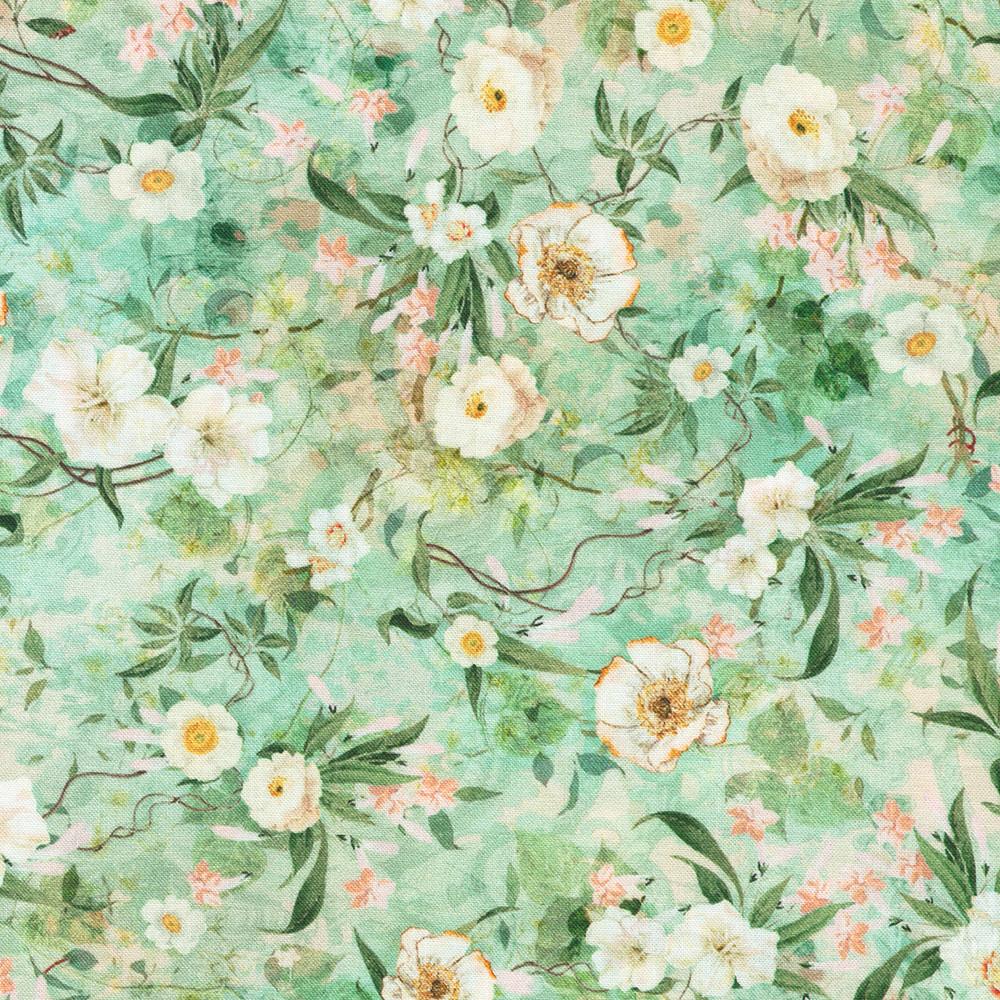 robert kaufman fabrics SRKD-23271-241 SEAFOAM from Serene Dream