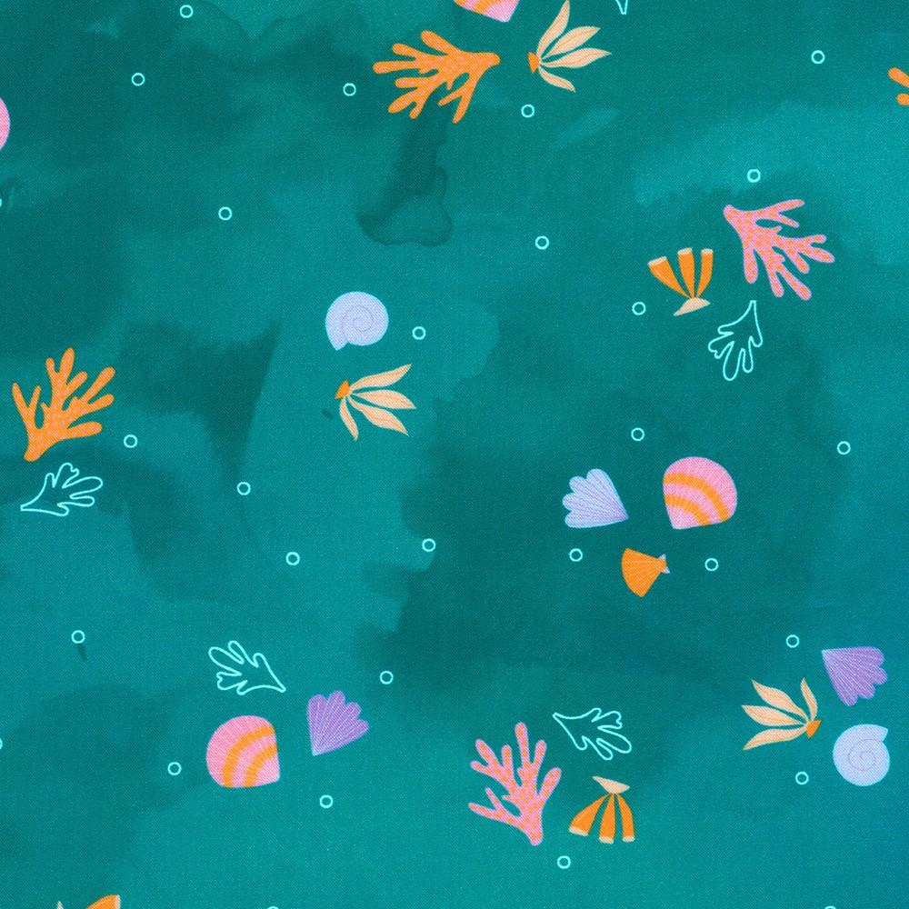 robert kaufman fabrics SRKD-23365-213 TEAL from Sea Splash