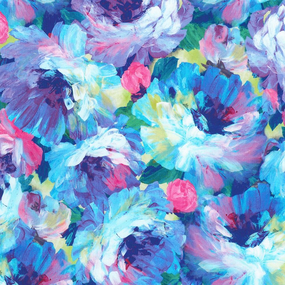 Robert Kaufman Fabrics SRKD-23409-251 HELIOTROPE From Painterly Petals-Valley