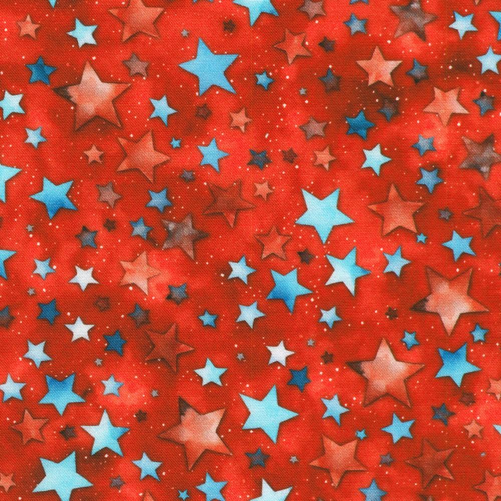 Robert Kaufman Fabrics SRKD-23430-3 RED From Stars And Stripes