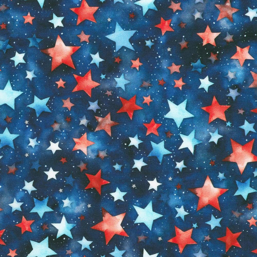 robert kaufman fabrics SRKD-23430-4 BLUE from Stars and Stripes