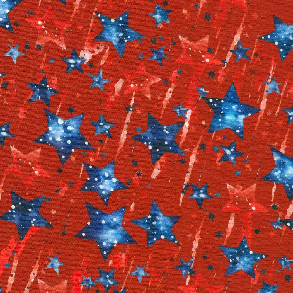 robert kaufman fabrics SRKD-23431-3 RED from Stars and Stripes