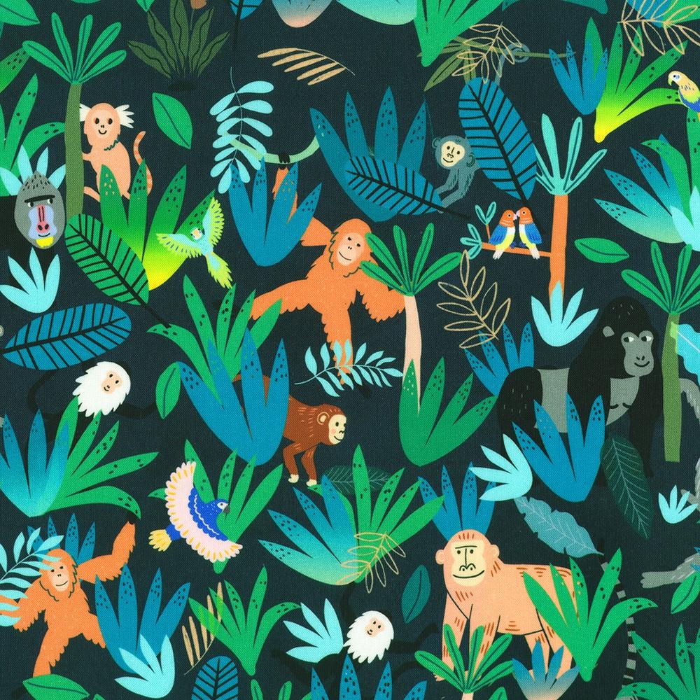 Robert Kaufman Fabrics SRKD-23454-237 BERMUDA From Treetop Jungle