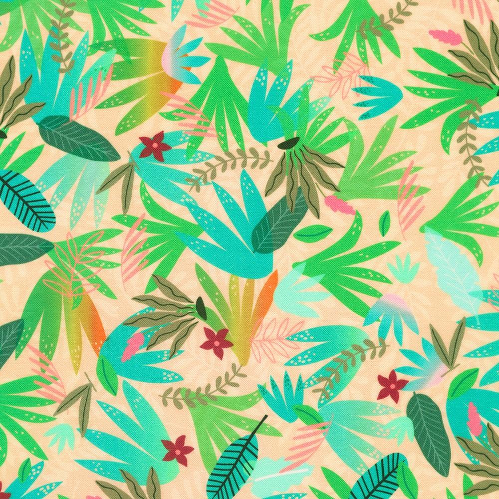 robert kaufman fabrics SRKD-23457-111 FLAMINGO from Treetop Jungle