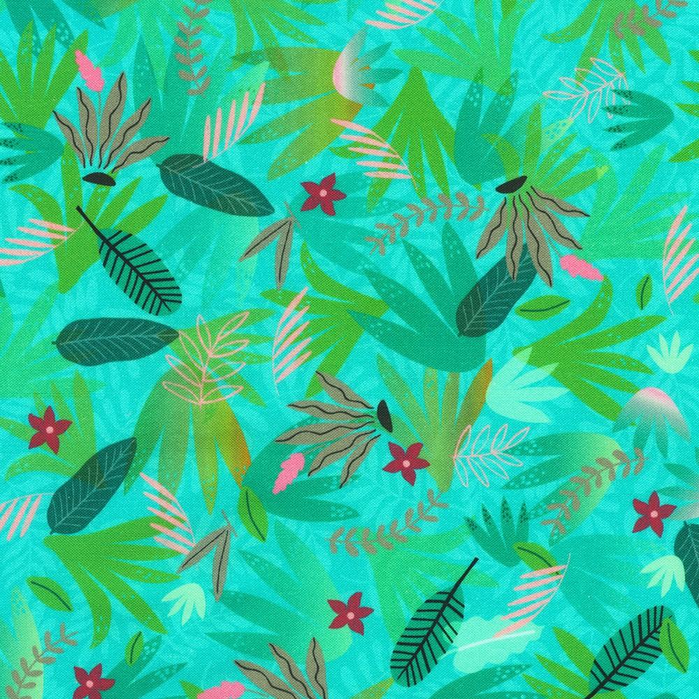 robert kaufman fabrics SRKD-23457-475 GECKO from Treetop Jungle