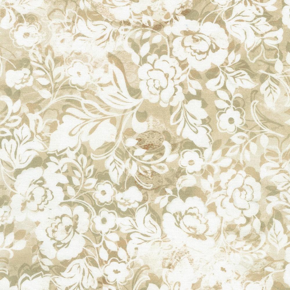 robert kaufman fabrics SRKD-23489-14 NATURAL from Baroque Bloom