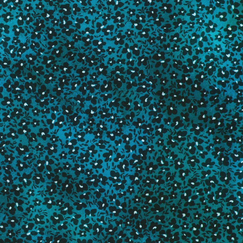 robert kaufman fabrics SRKD-23491-213 TEAL from Baroque Bloom