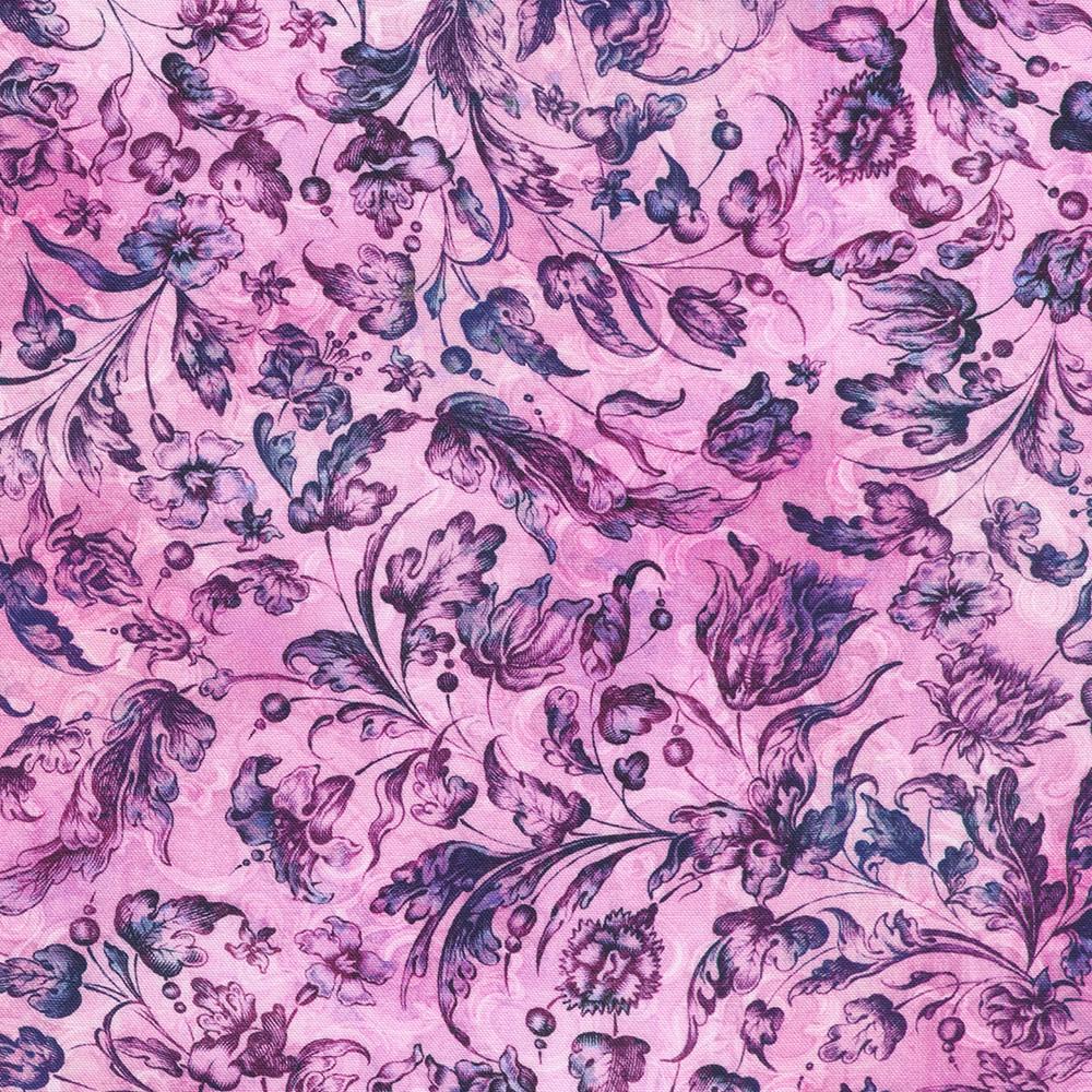 robert kaufman fabrics SRKD-23492-414 HEATHER from Baroque Bloom