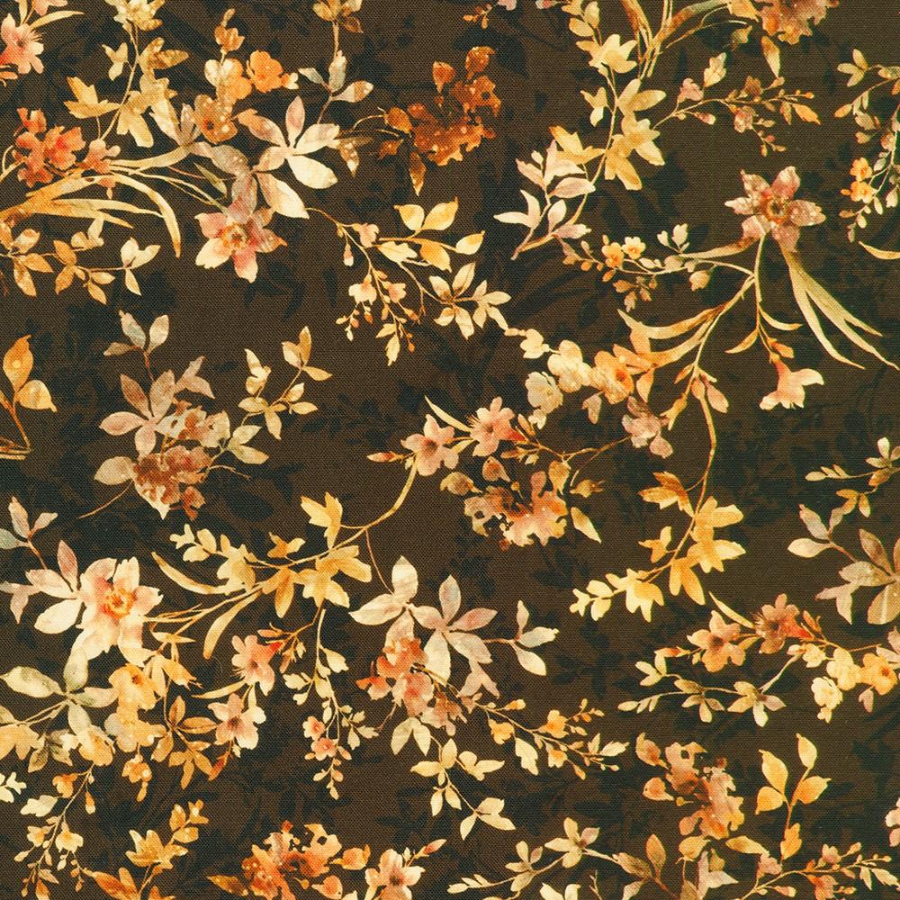 robert kaufman fabrics SRKD-23710-16 BROWN from Cider Blossom
