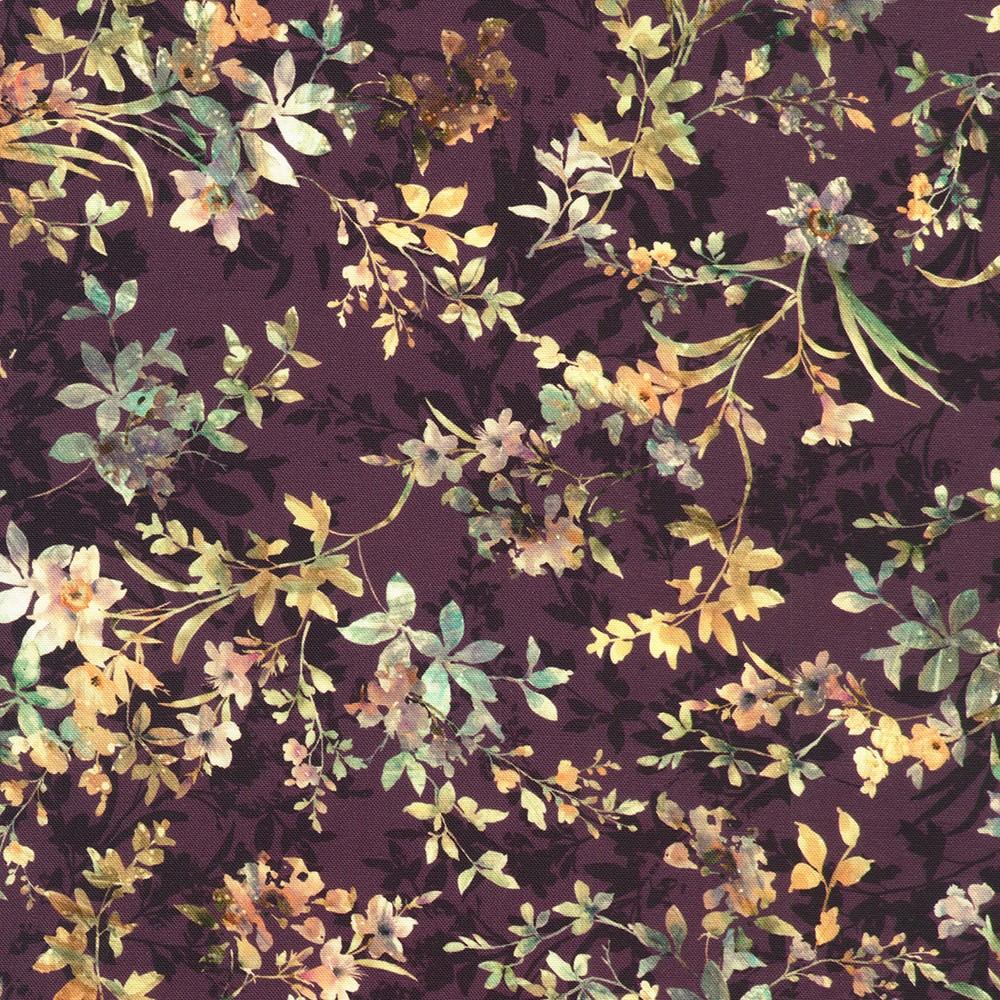 robert kaufman fabrics SRKD-23710-25 EGGPLANT from Cider Blossom