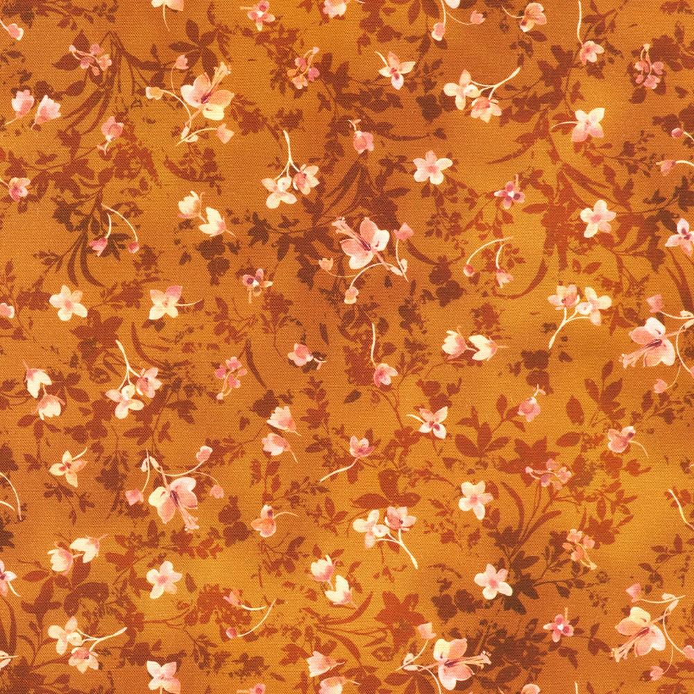 Robert Kaufman Fabrics SRKD-23714-179 RUST From Cider Blossom