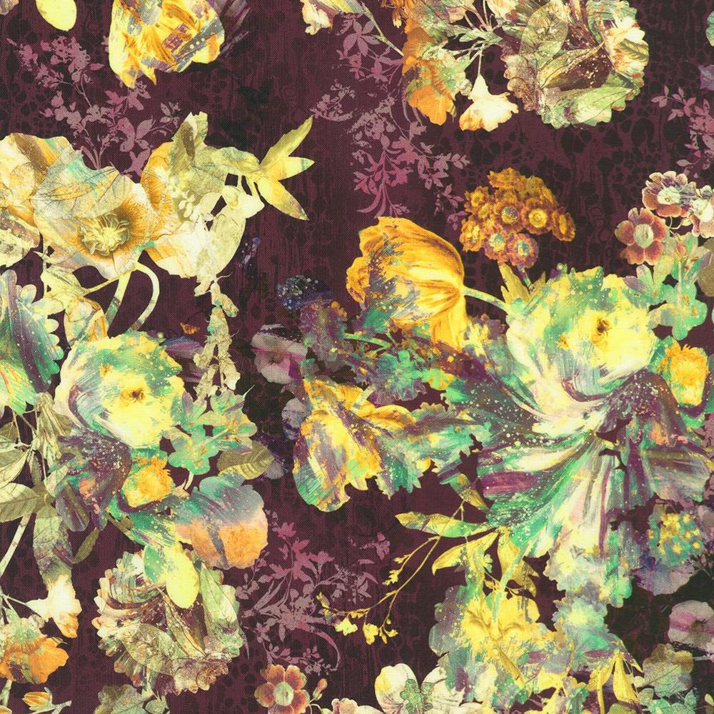 robert kaufman fabrics SRKD-23716-25 EGGPLANT from Cider Blossom