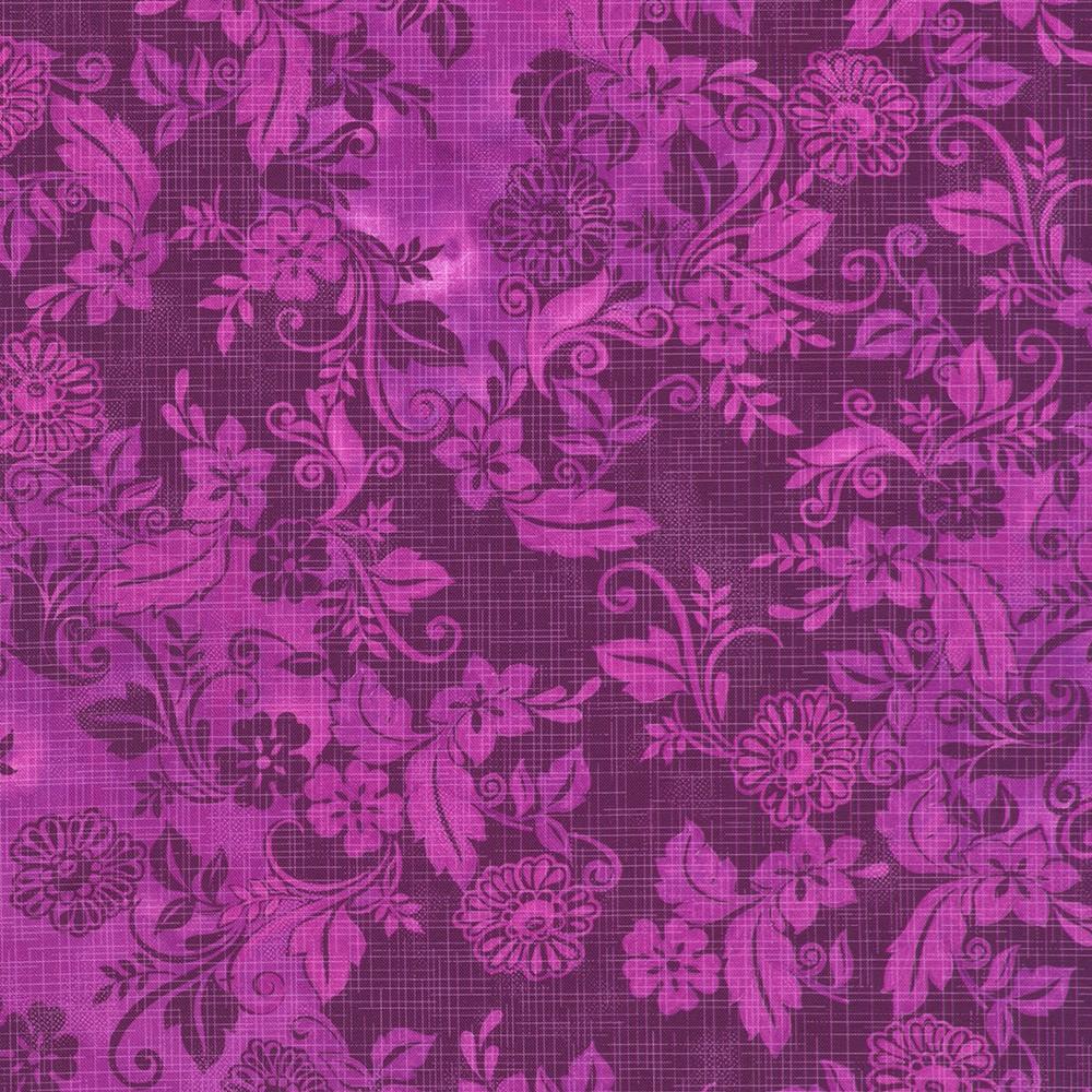 robert kaufman fabrics SRKD-23898-108 FUCHSIA from Quilter's Linen - Garden Walk