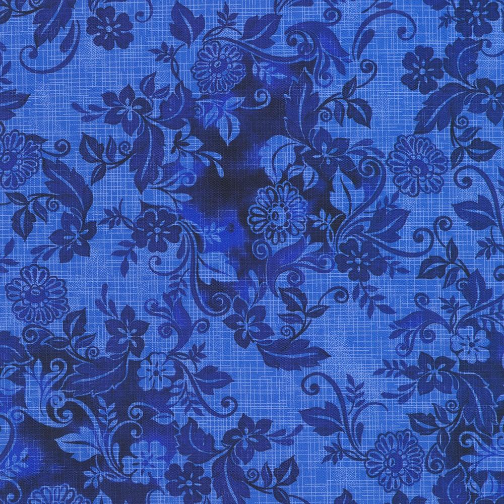 robert kaufman fabrics SRKD-23898-438 NIGHT from Quilter's Linen - Garden Walk