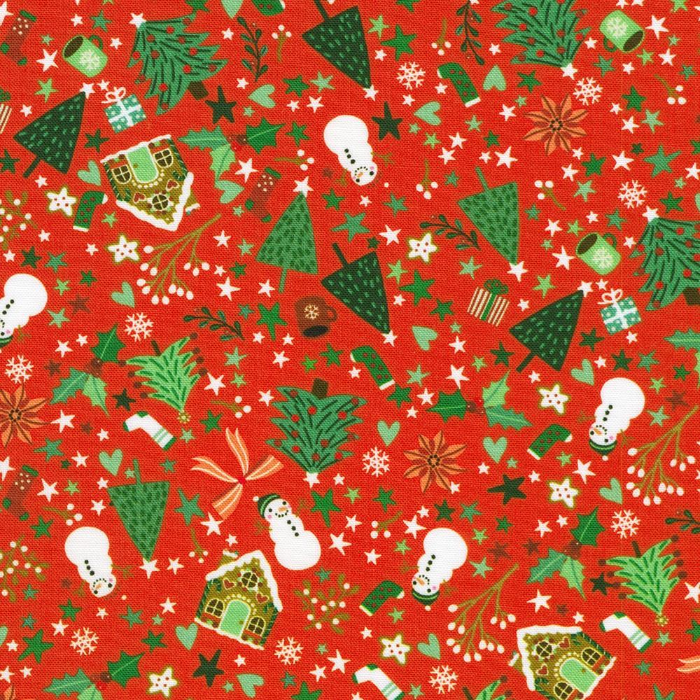 Robert Kaufman Fabrics SRKD-23906-105 GARNET From Tiny Tidings