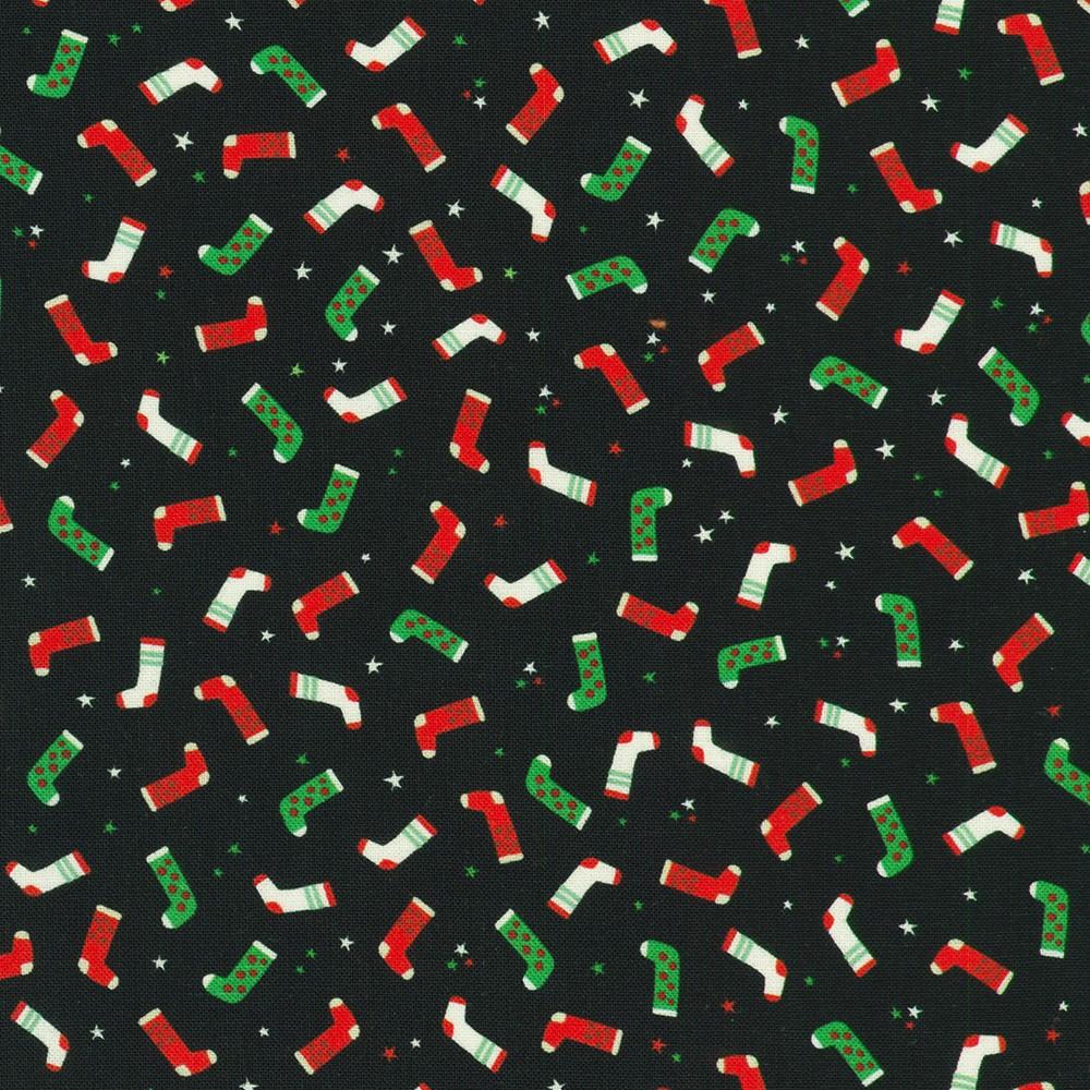 robert kaufman fabrics SRKD-23908-2 BLACK from Tiny Tidings