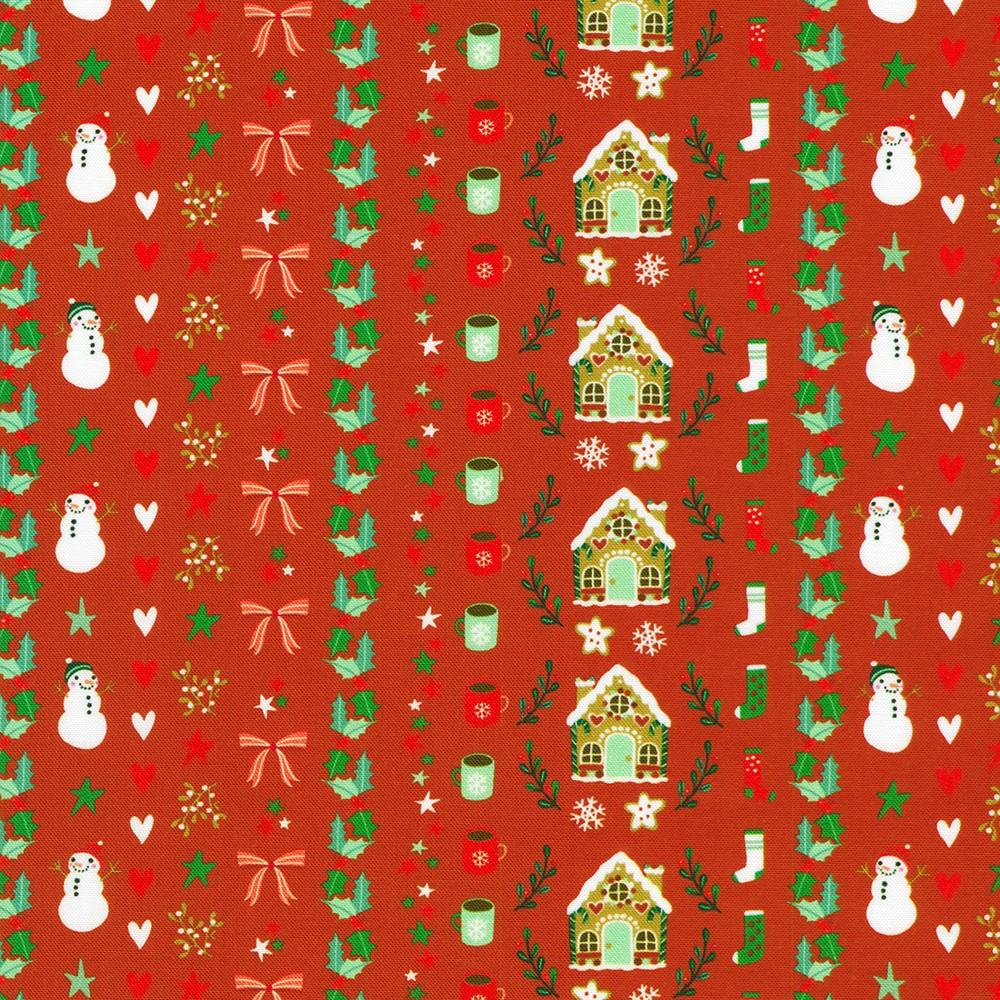 Robert Kaufman Fabrics SRKD-23909-113 CRANBERRY From Tiny Tidings