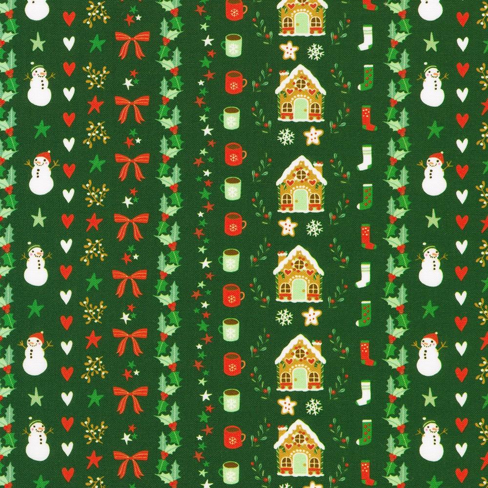 Robert Kaufman Fabrics SRKD-23909-224 EVERGREEN From Tiny Tidings