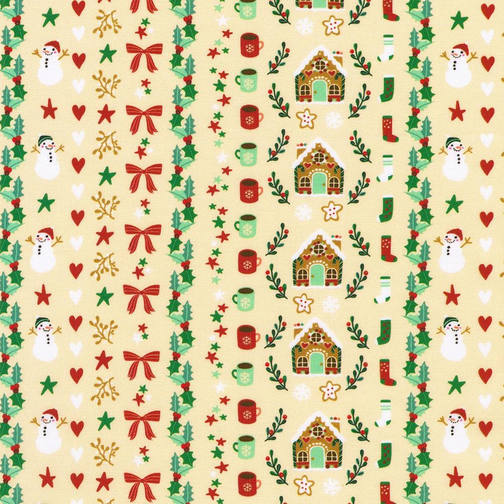 Robert Kaufman Fabrics SRKD-23909-84 CREAM From Tiny Tidings