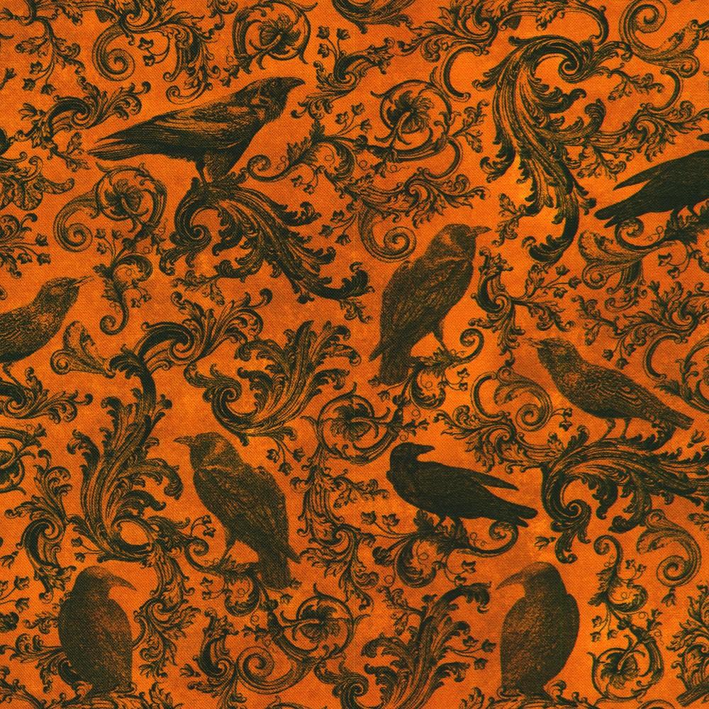 robert kaufman fabrics SRKD-23996-148 PUMPKIN from Ravenwood