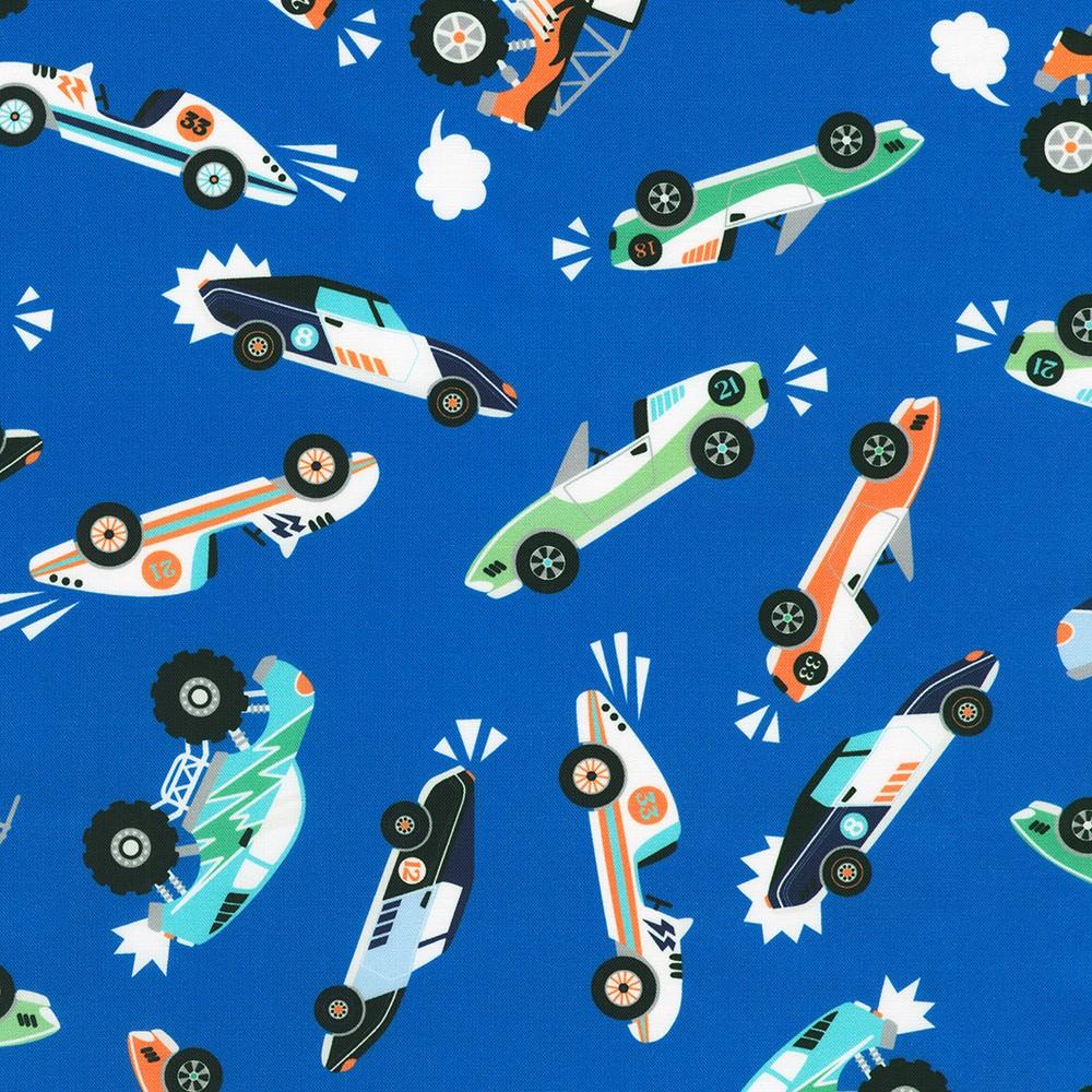 robert kaufman fabrics SRKD-24035-73 LAKE from Full Speed Ahead