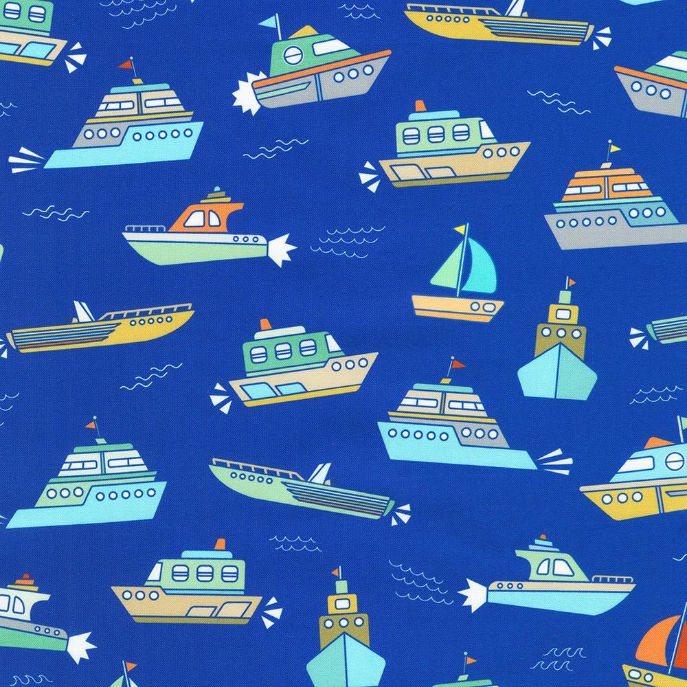 Robert Kaufman Fabrics SRKD-24036-59 OCEAN From Full Speed Ahead