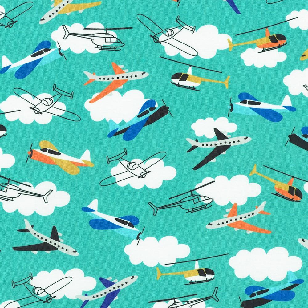 robert kaufman fabrics SRKD-24037-455 SEASCAPE from Full Speed Ahead