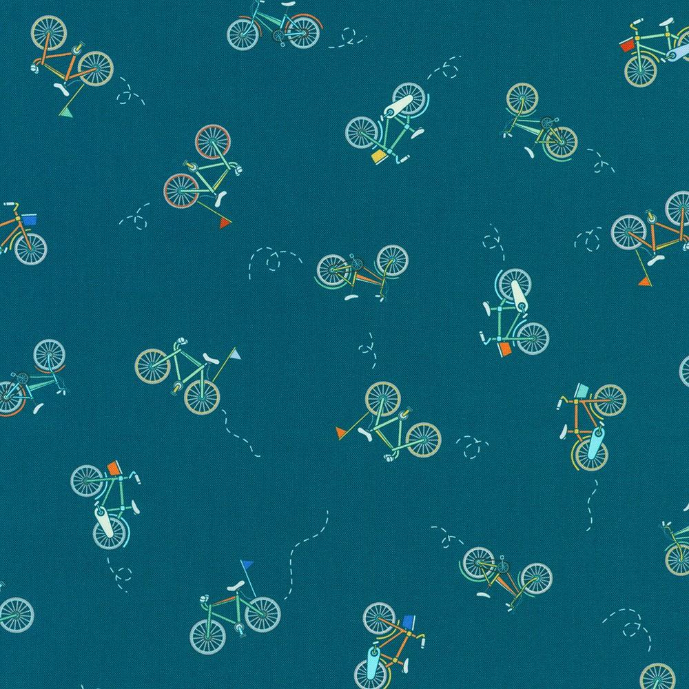 robert kaufman fabrics SRKD-24041-213 TEAL from Full Speed Ahead