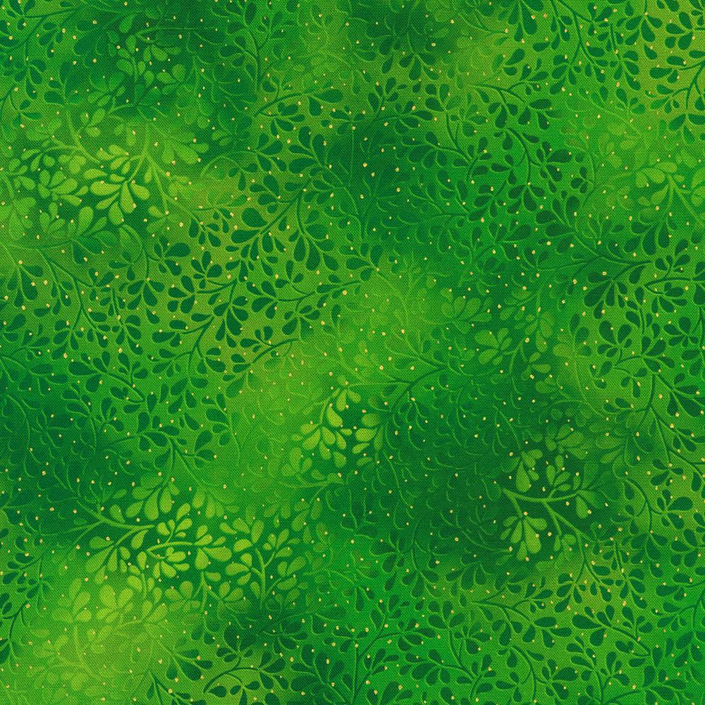 robert kaufman fabrics SRKDM-23068-43 LEAF from Mixed Metallics
