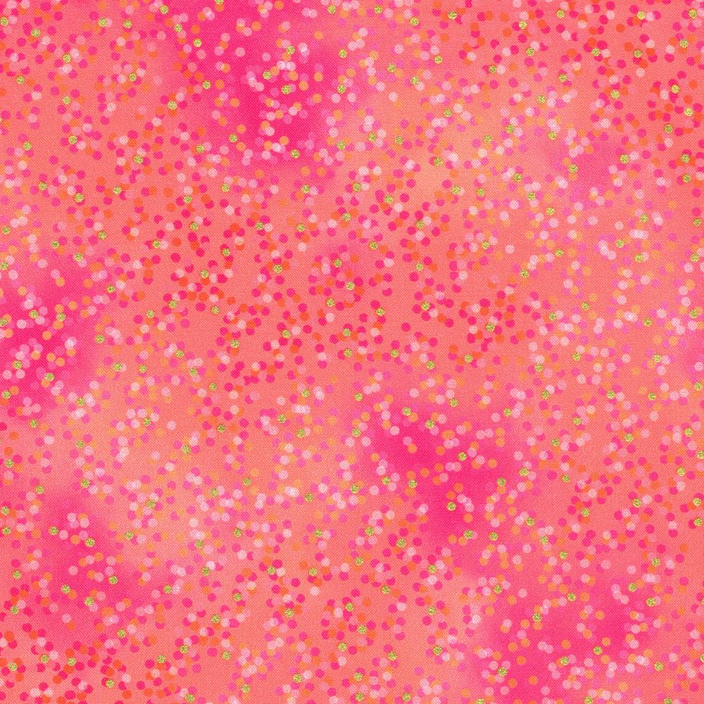 robert kaufman fabrics SRKDM-23069-143 CORAL from Mixed Metallics