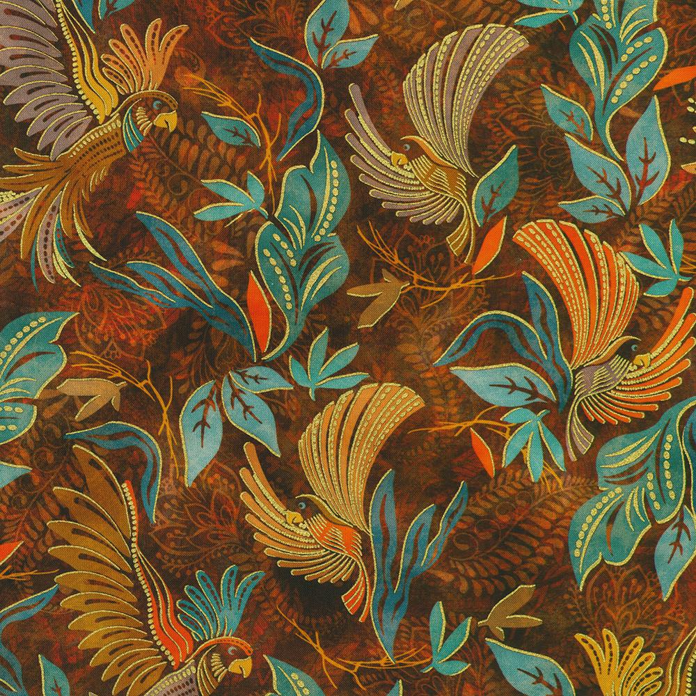 Robert Kaufman Fabrics SRKDM-23156-115 CAYENNE From Golden Feathers