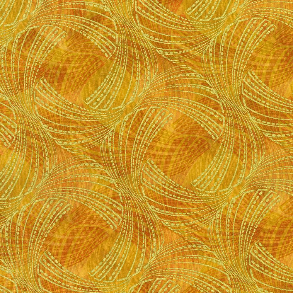 robert kaufman fabrics SRKDM-23159-138 HONEY from Golden Feathers