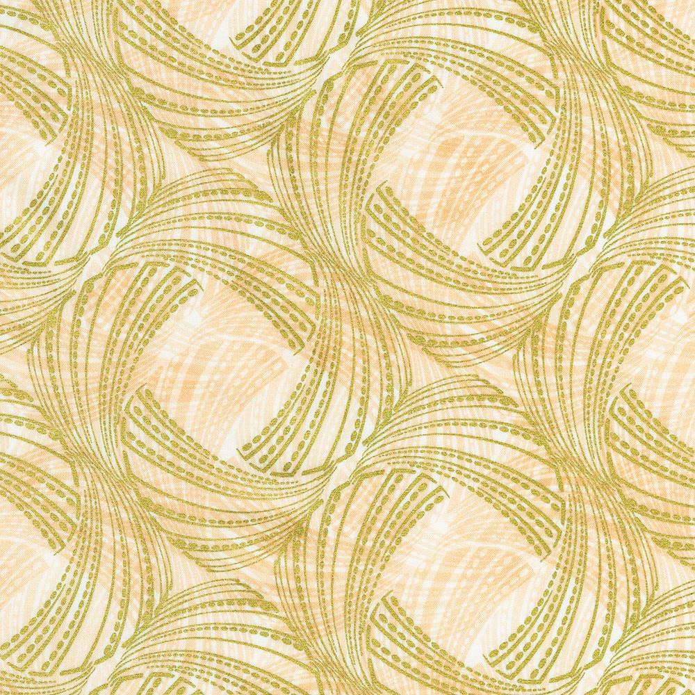 Robert Kaufman Fabrics SRKDM-23159-265 PARCHMENT From Golden Feathers
